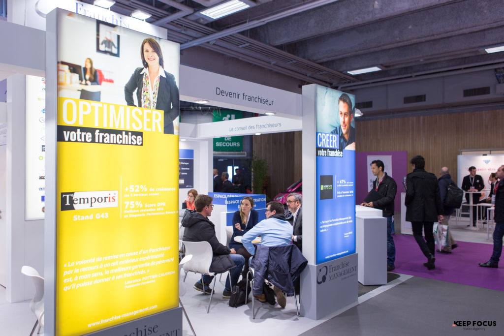 Le stand exposant Franchise Management Franchise Expo Paris - village des experts