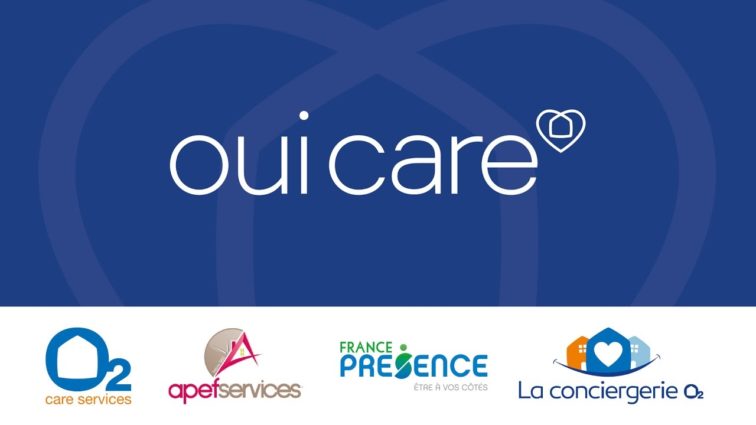 Les enseignes du Groupe OUI CARE : O2, APEF Services, France Présence, La conciergerie O2