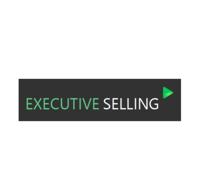 Executive selling logo fond carre