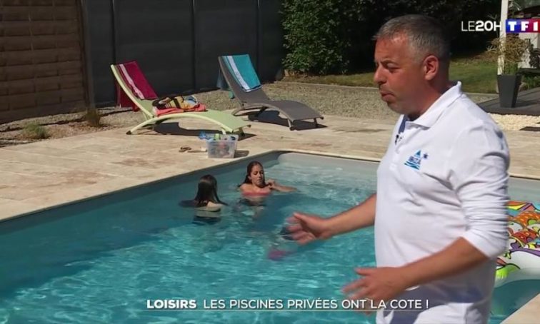 L'enseigne de concessionnaires Piscine IBIZA au JT de TF1